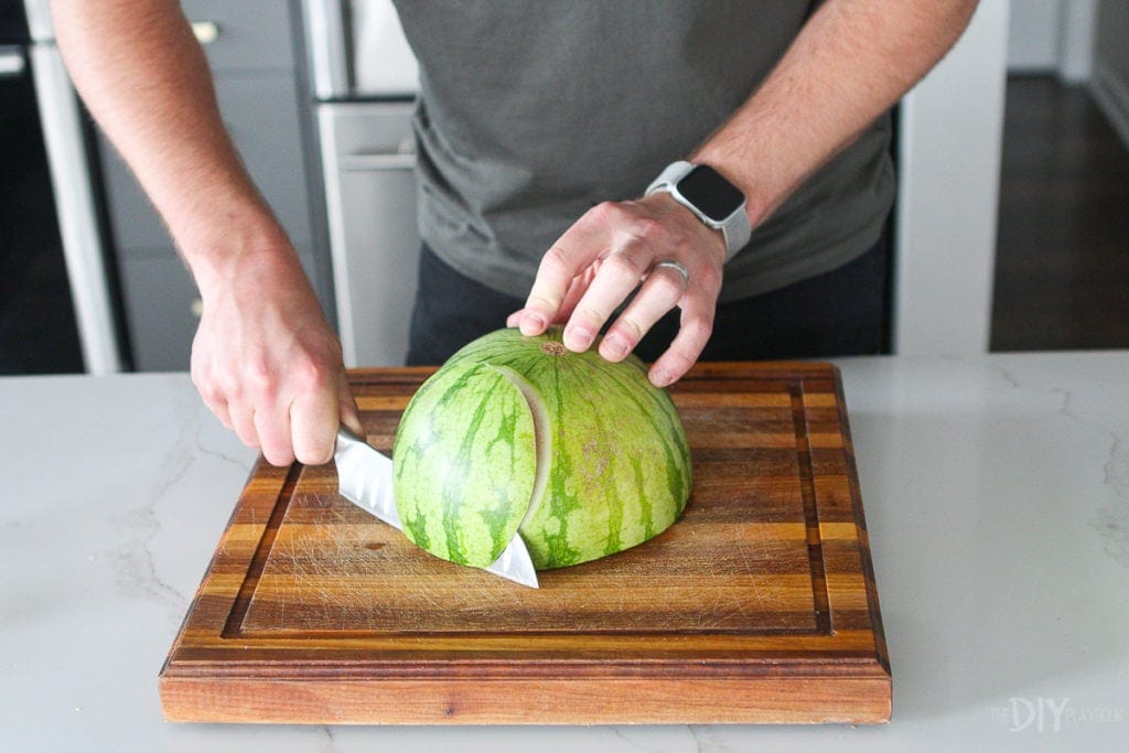 How to skin a watermelon