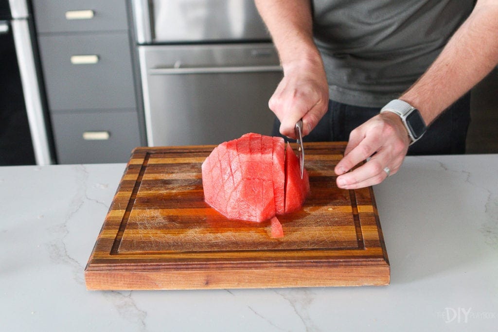 the best way to cut a watermelon