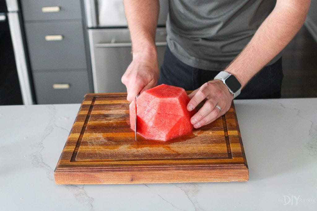 how to cut a watermelon