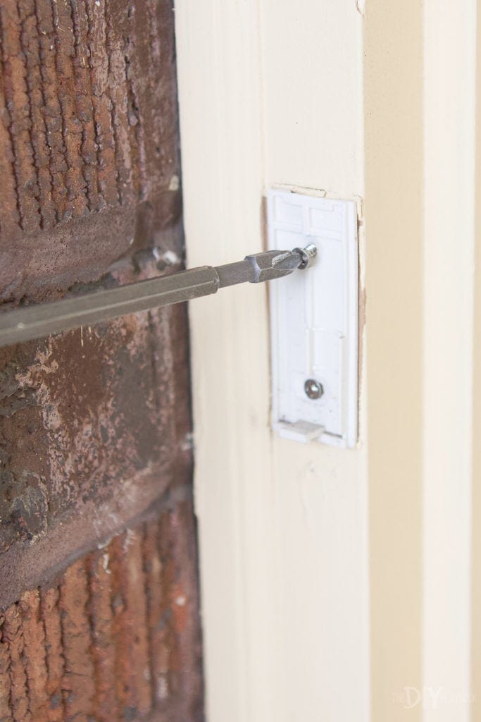 Taking off the old doorbell