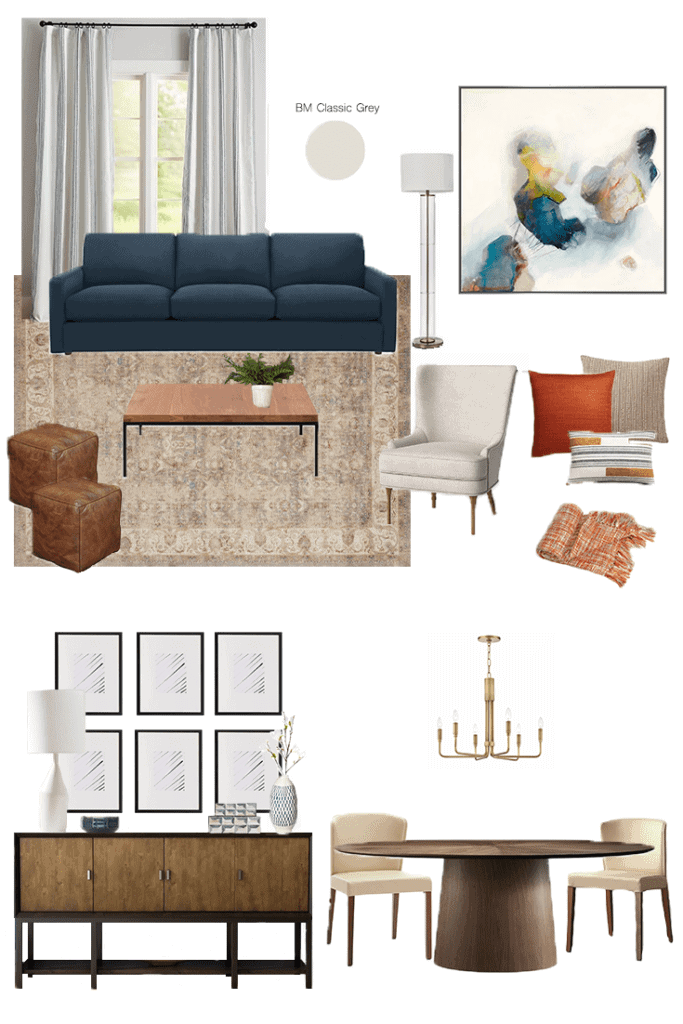 reader sos open concept living mood board