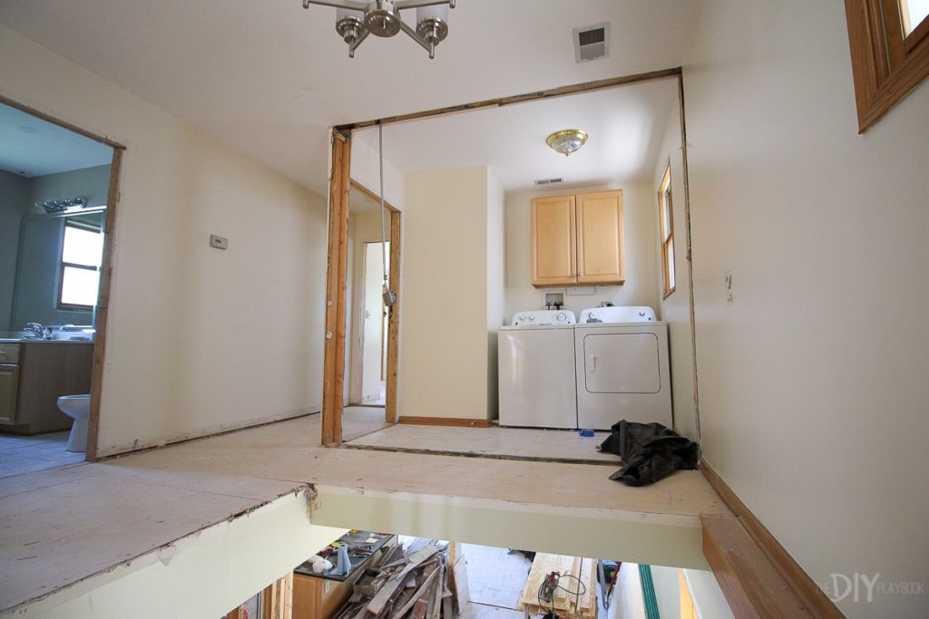 Laundry room renovation progress