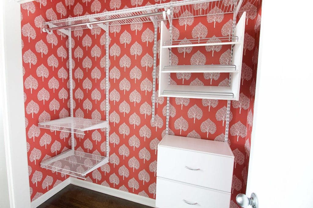 Installing a rubbermaid closet organization system