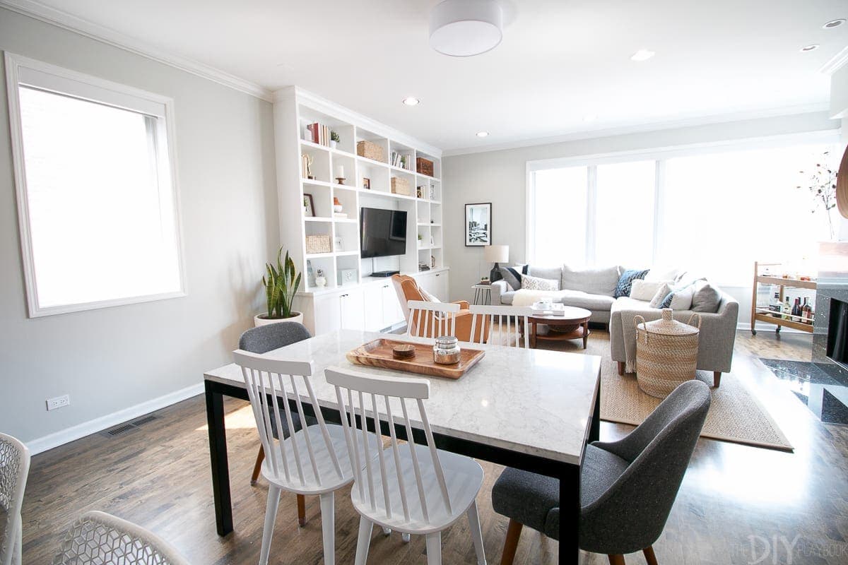 Marble dining room table