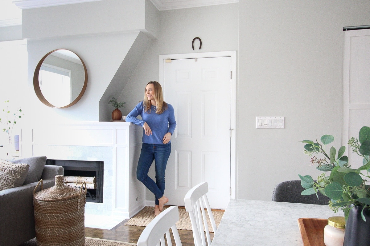 Fireplace makeover reveal