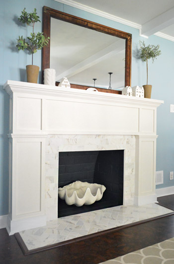 Fireplace makeover by Young House Love