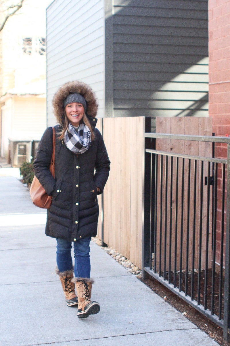 Puffy winter jacket for Chicago winter