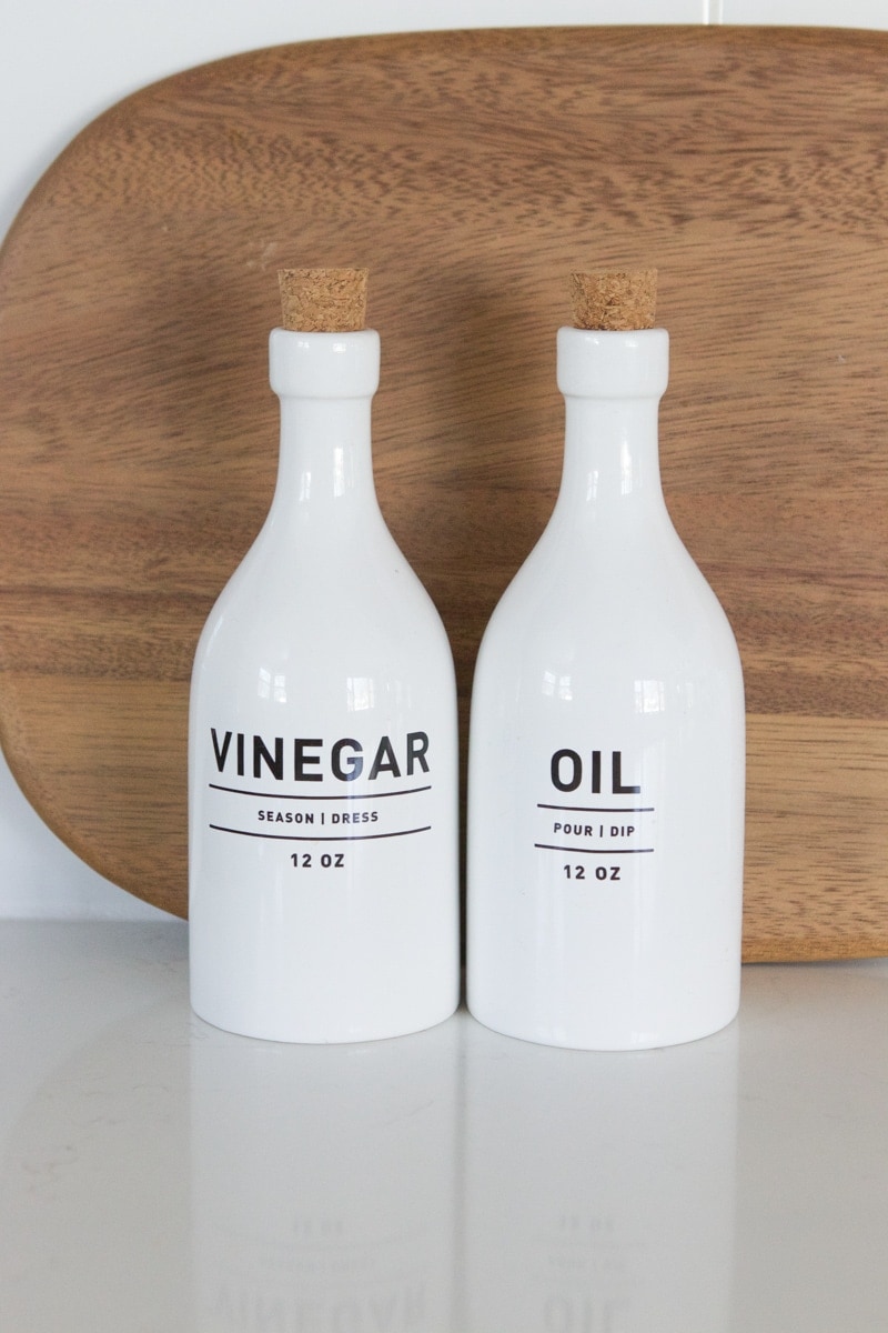 oil and vinegar jars
