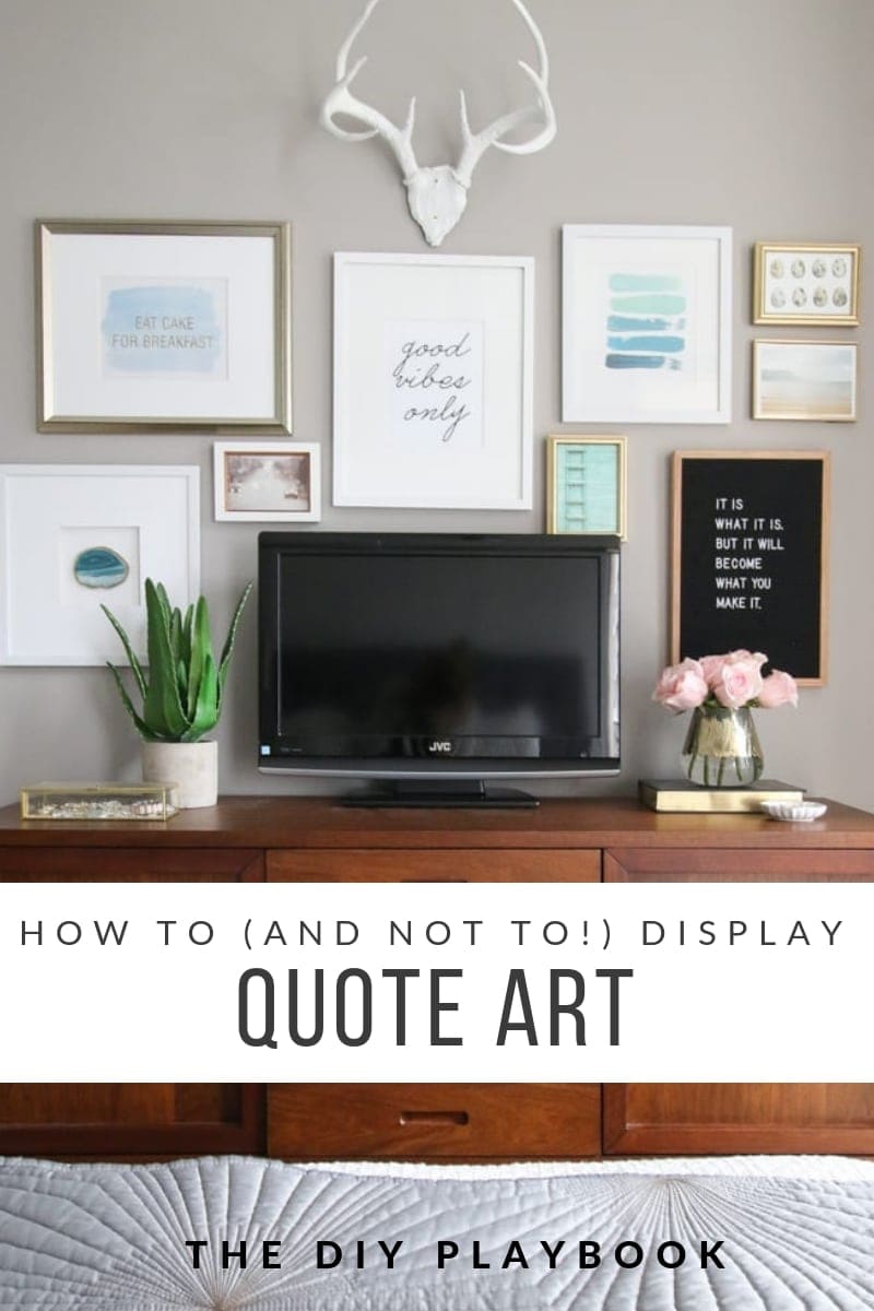how to display quote art