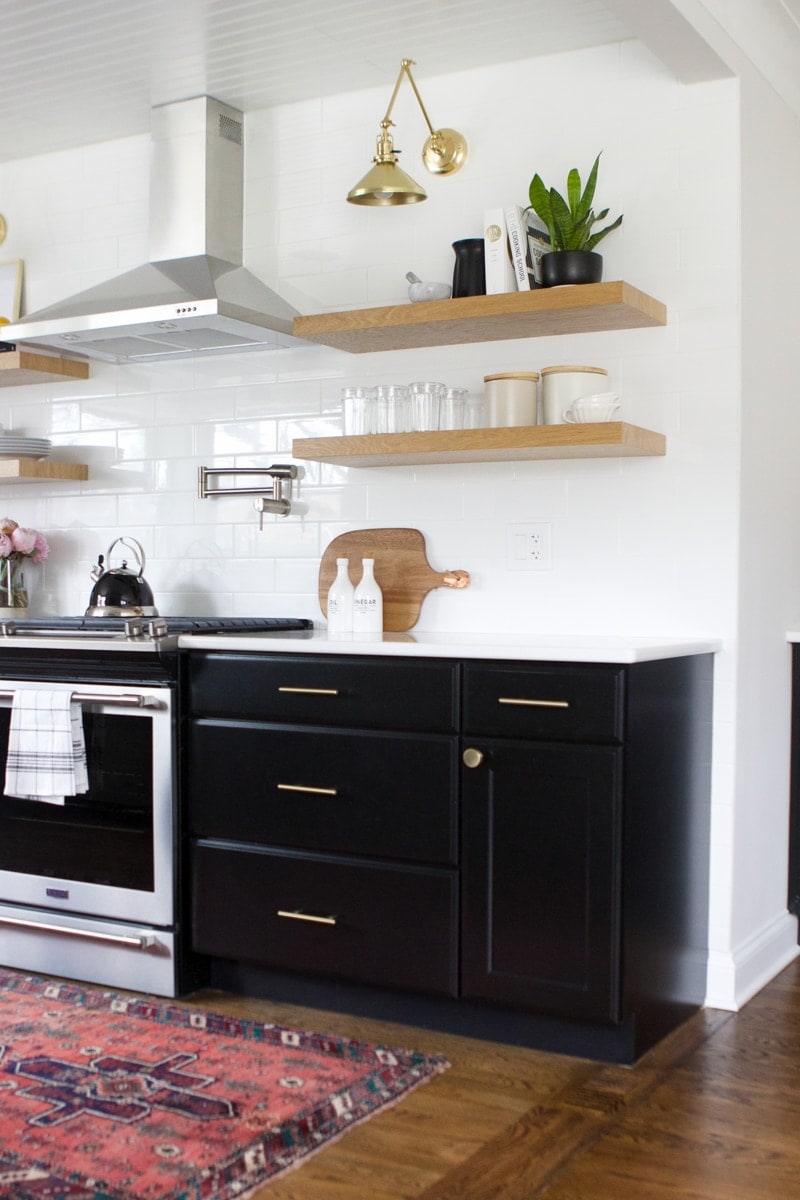 built-in cabinet organizers in the kitchen