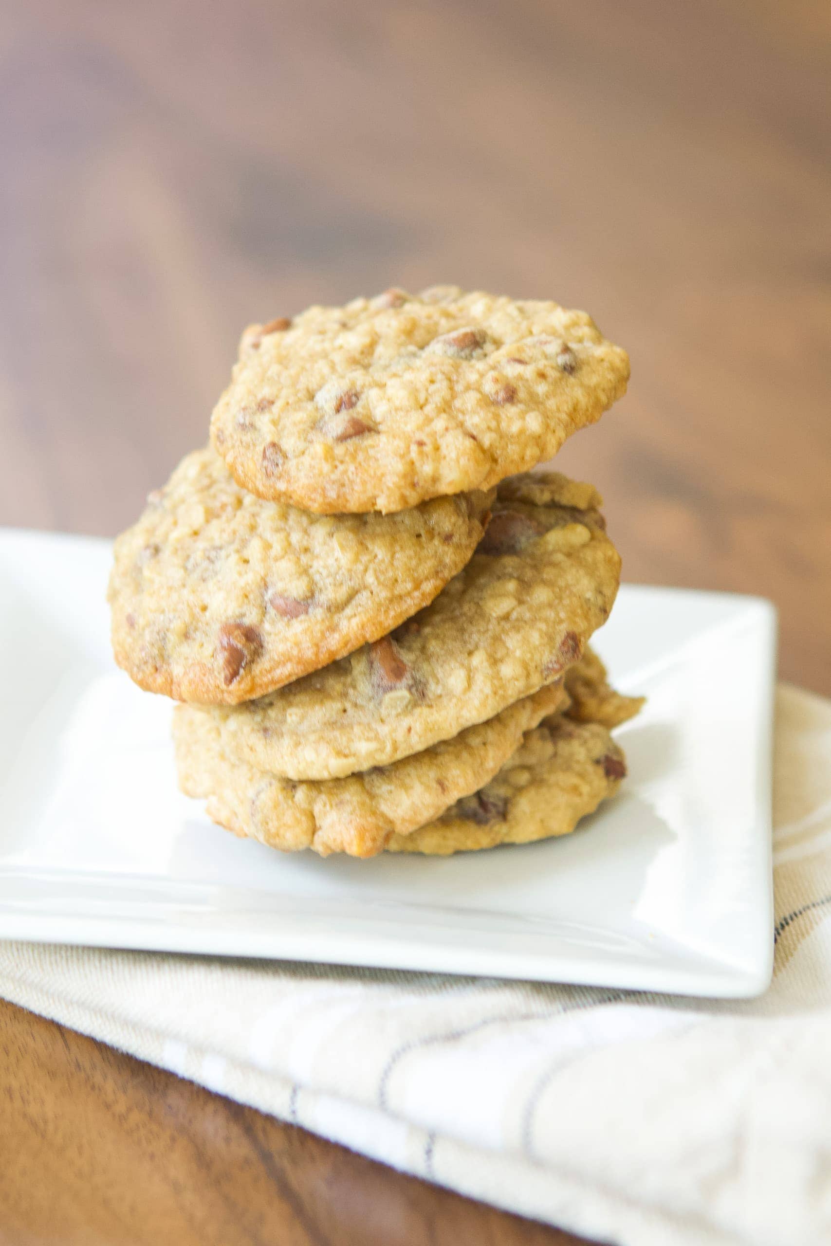 Chocolate chip cowboy cookies