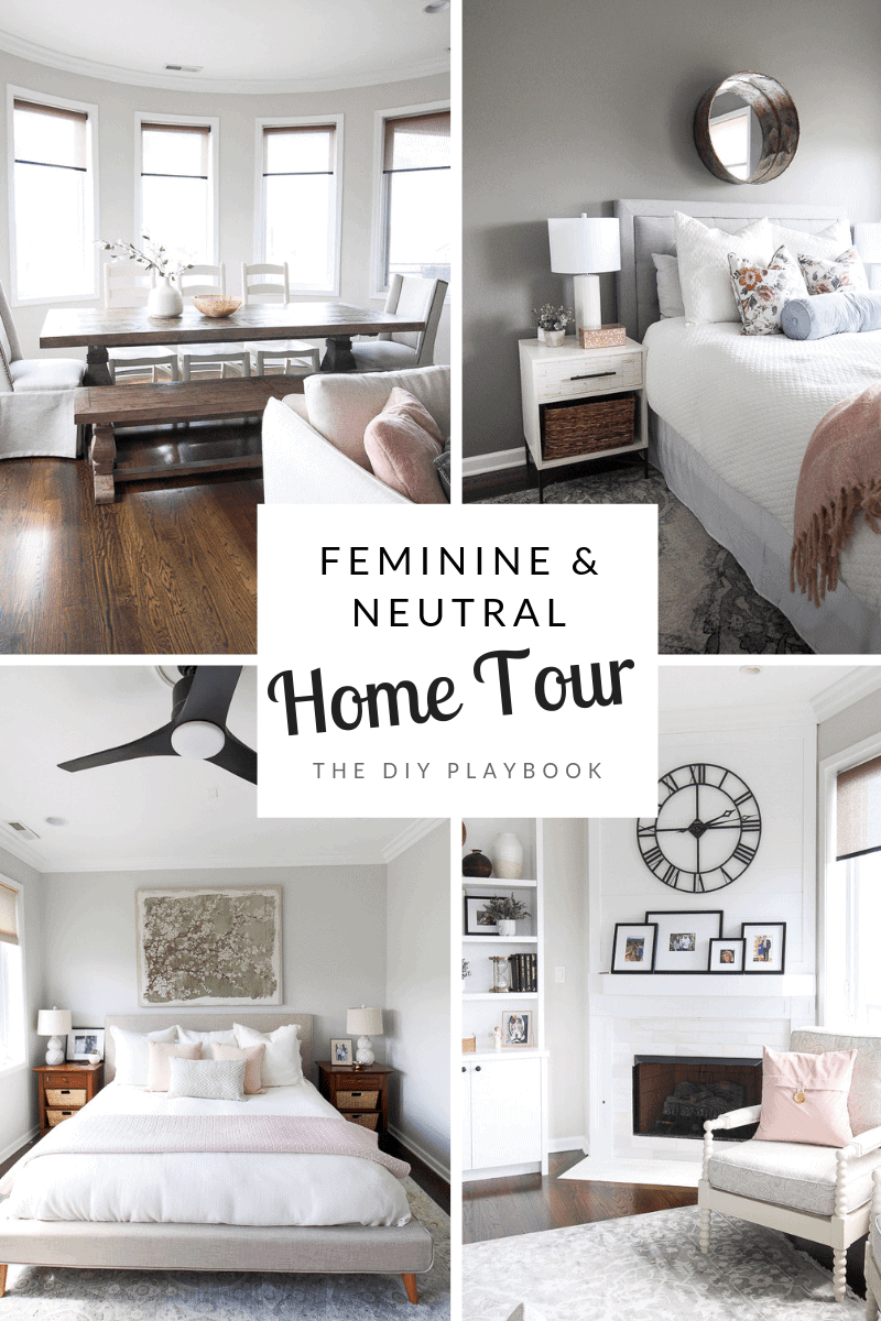 A feminine home tour with blush and gold accents