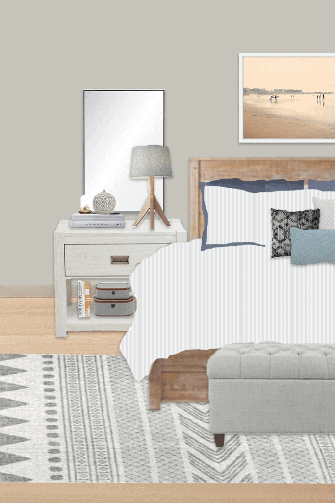 budget-friendly nightstand styling