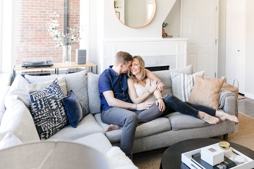 Casey and Finn in their Chicago condo