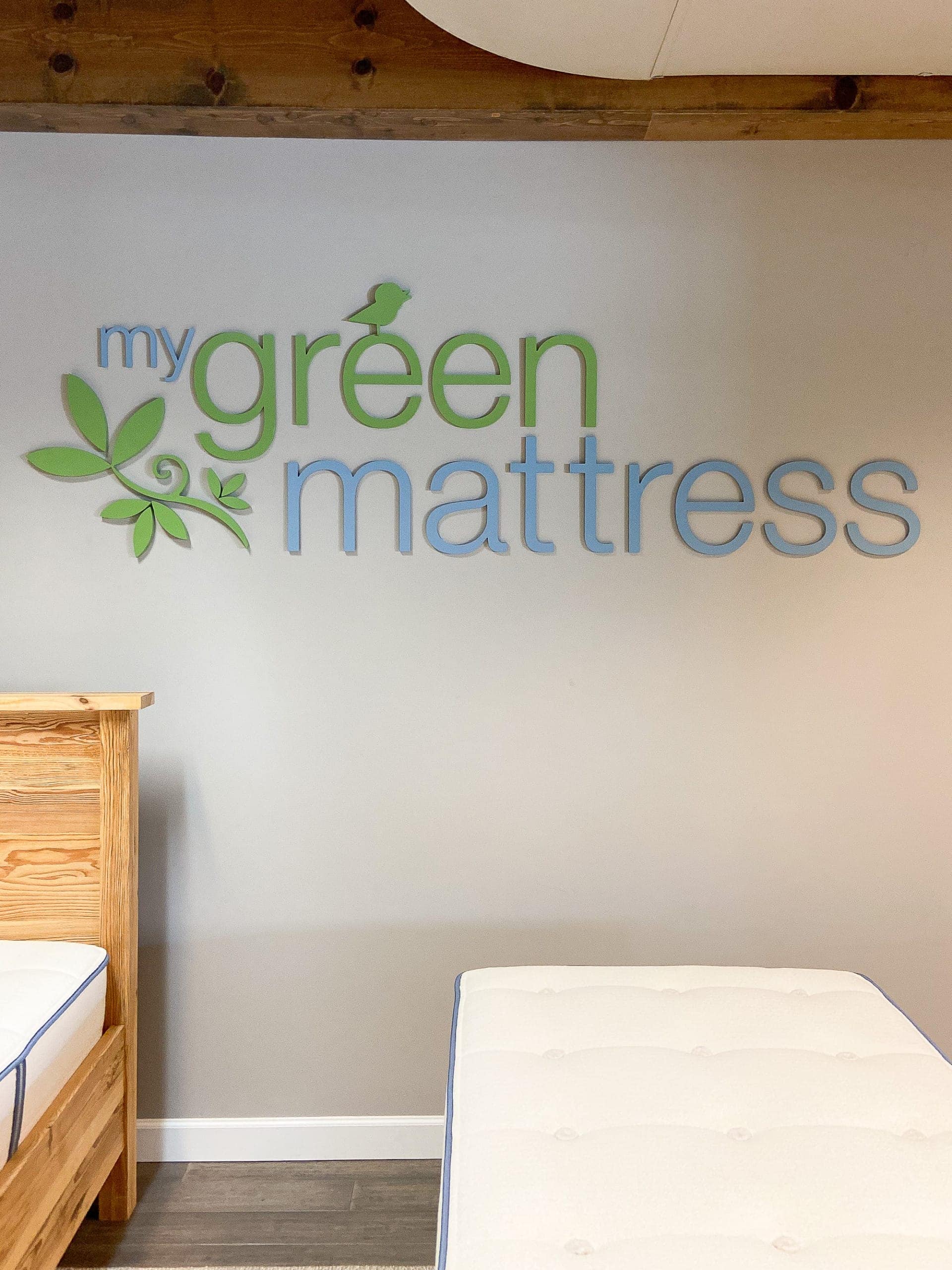 My green mattress showroom