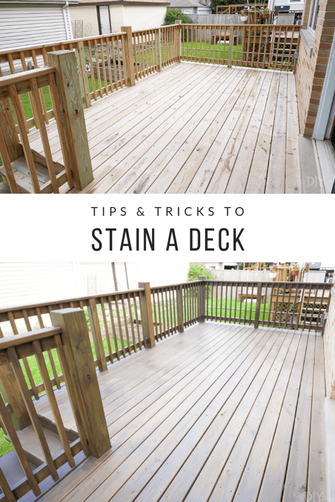 How to stain a deck