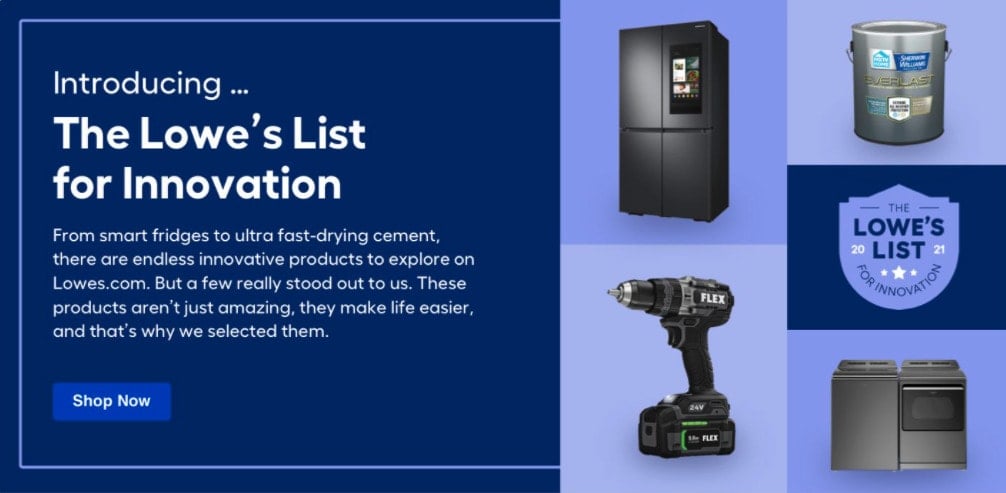 lowe's list for innovation with innovative outdoor products