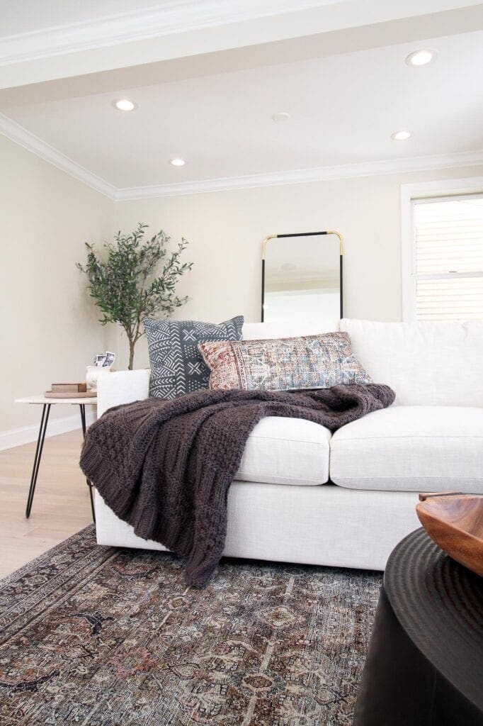 Our new recessed lighting in the living room