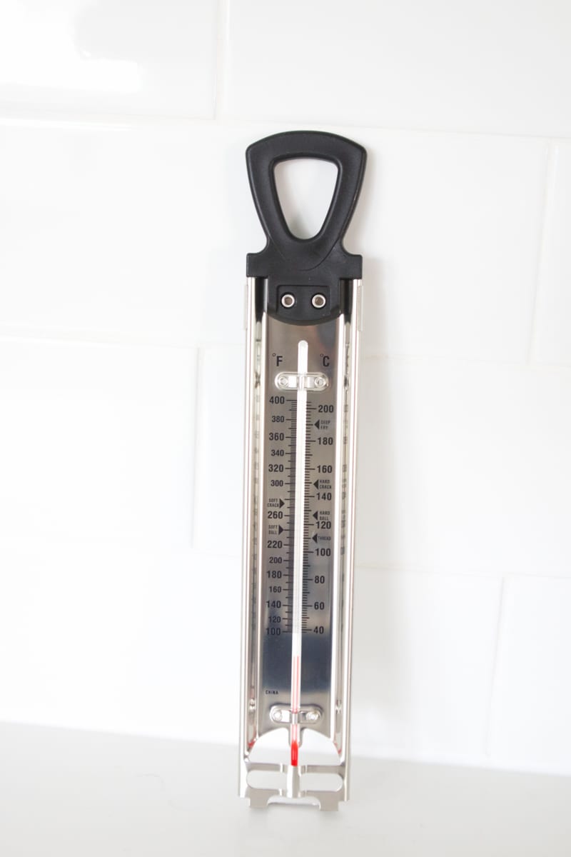 using a candy thermometer for Chocolate Pecan Toffee Recipe