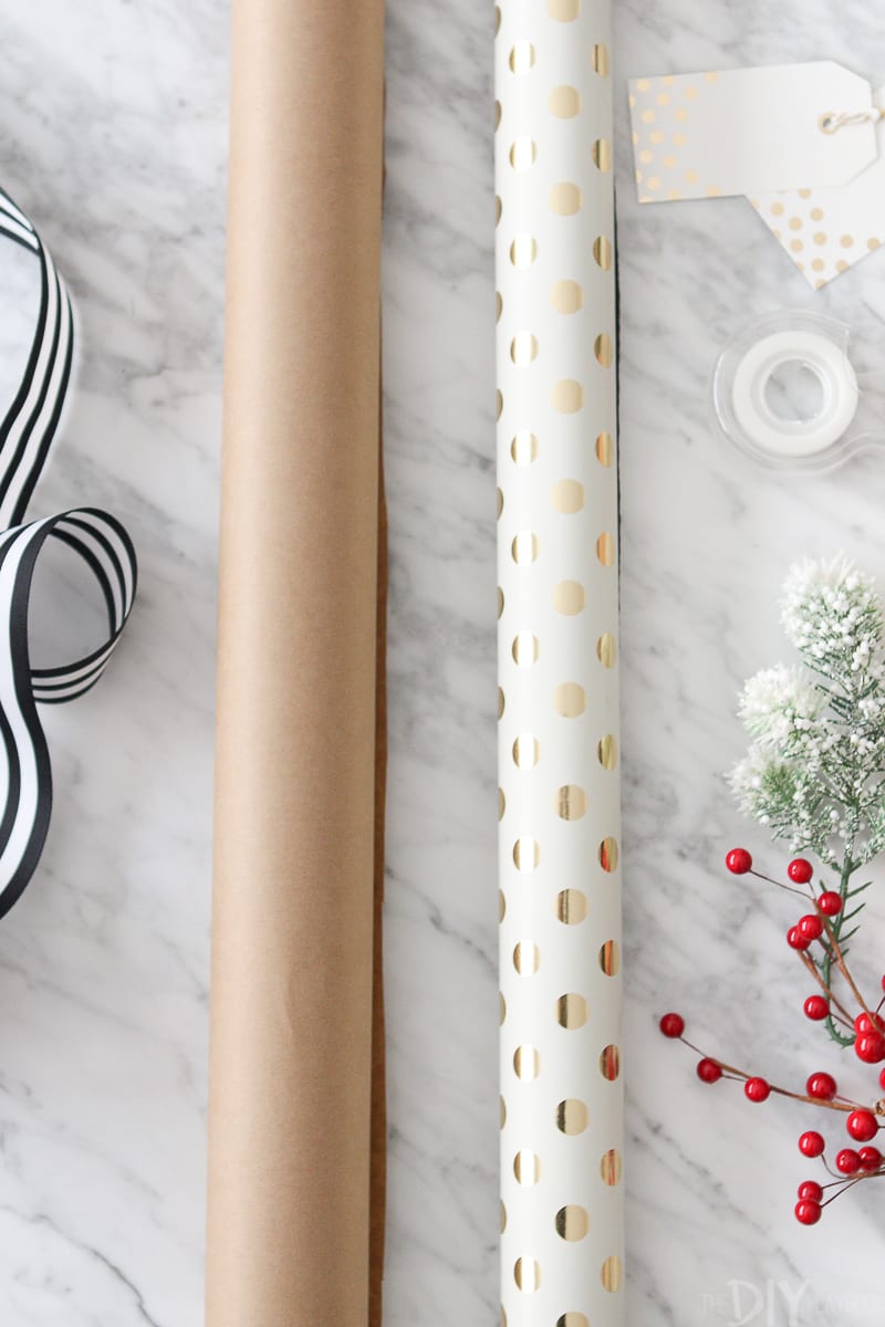 Choose thick high-quality wrapping paper