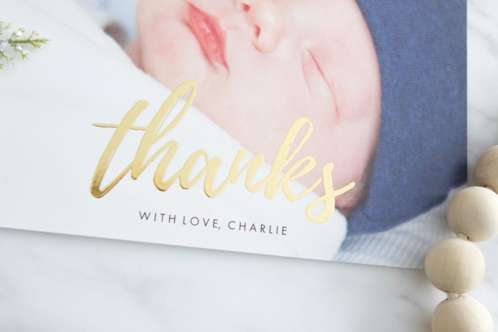 thank you cards newborn