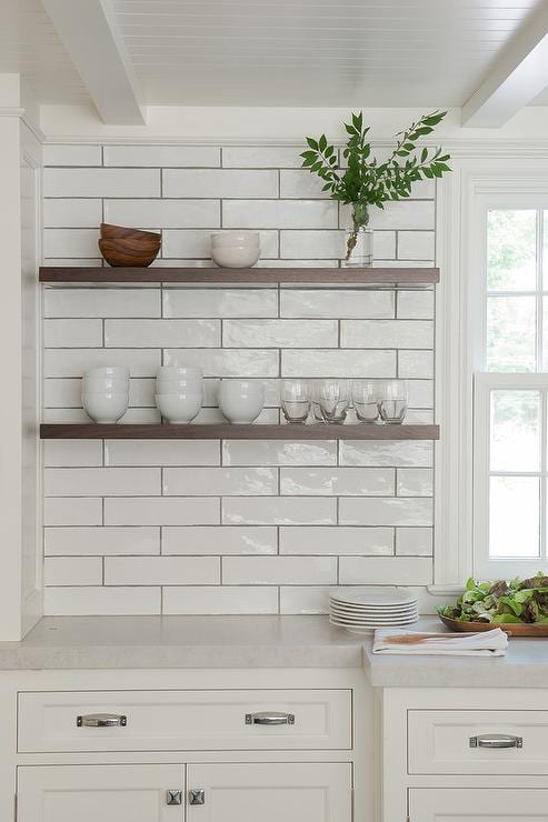 extra long white subway tile from Lowe's