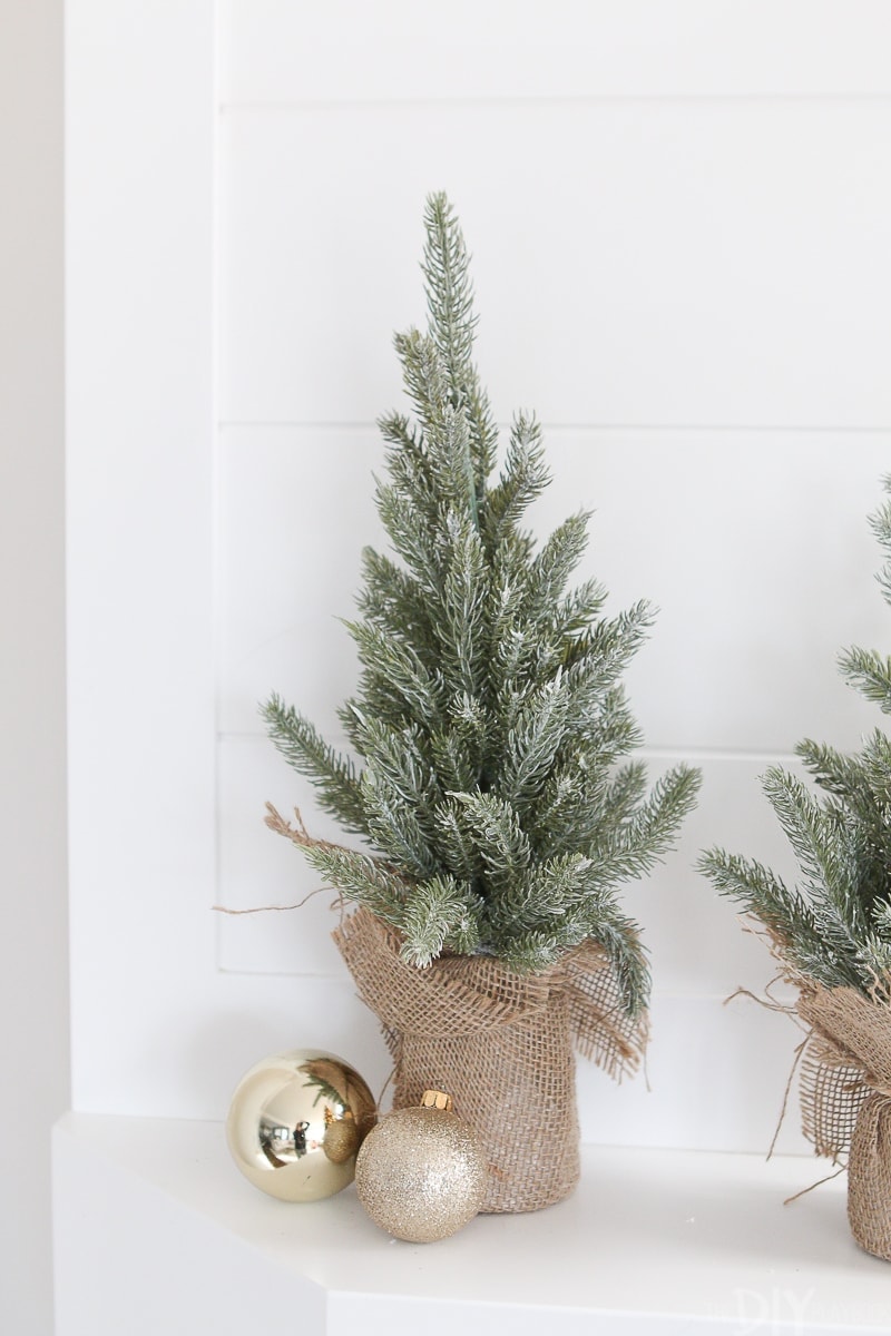 Faux tree to add greenery for the holidays