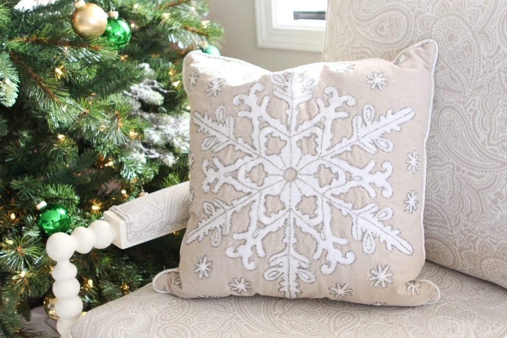 Snowflake pillow from Marshalls