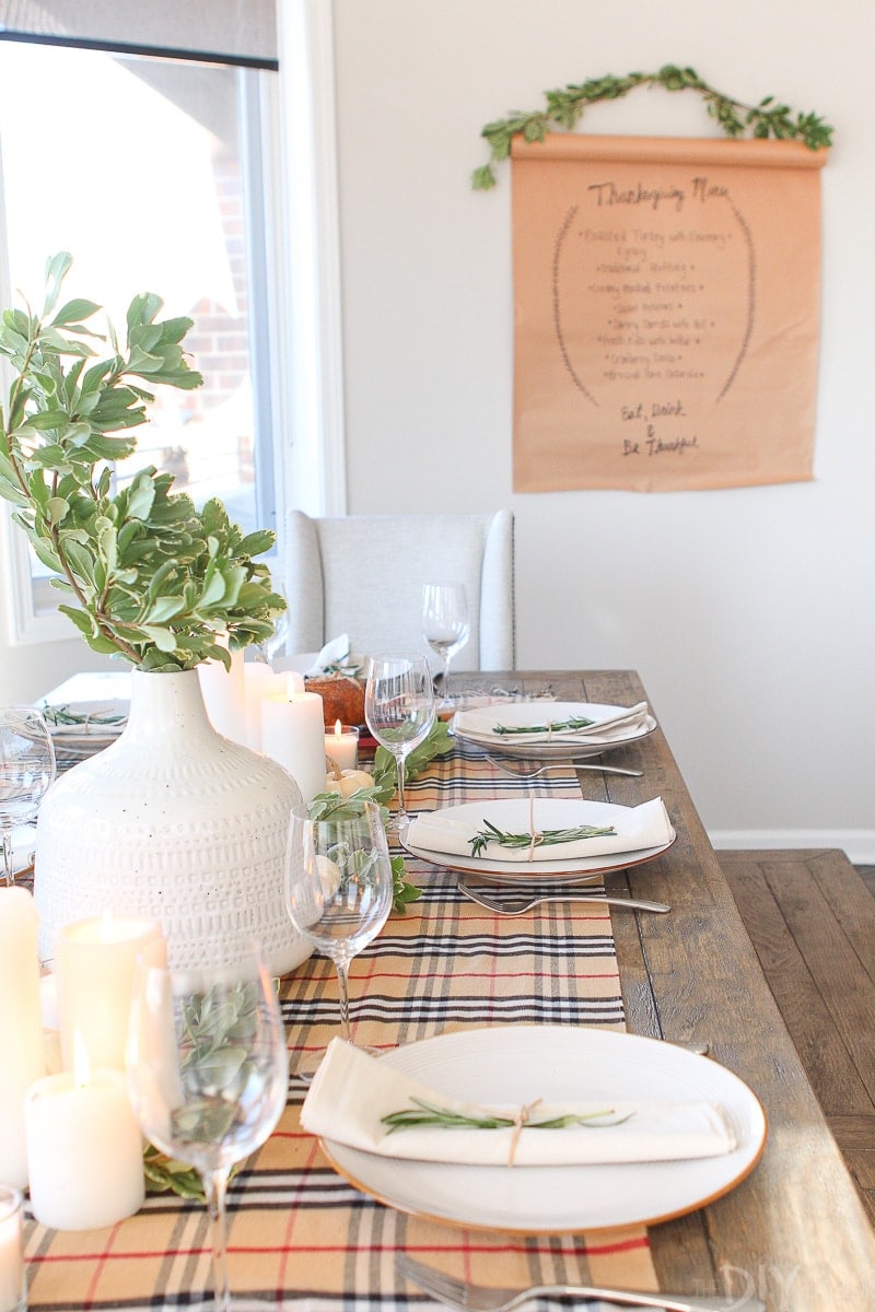 Tips for a simple Thanksgiving Tablescape