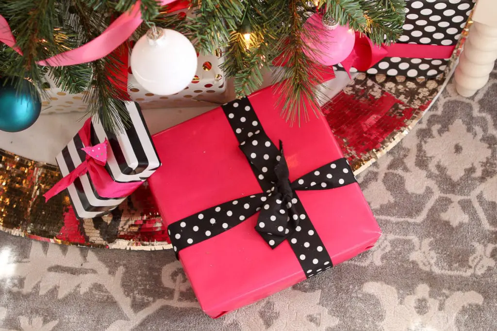 Hot pink gifts and packages