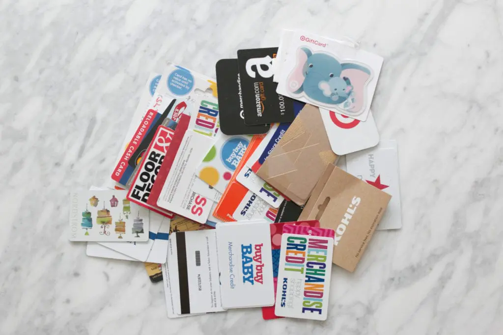 using giftcards during a kitchen renovation