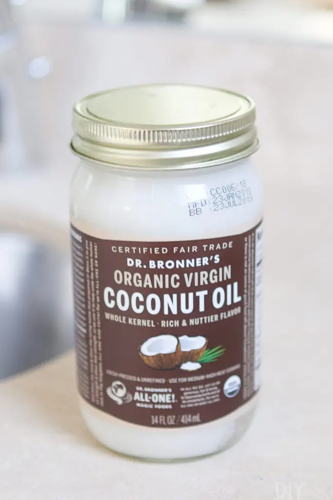 Using Dr. Bronner's organic virgin coconut oil as body lotion