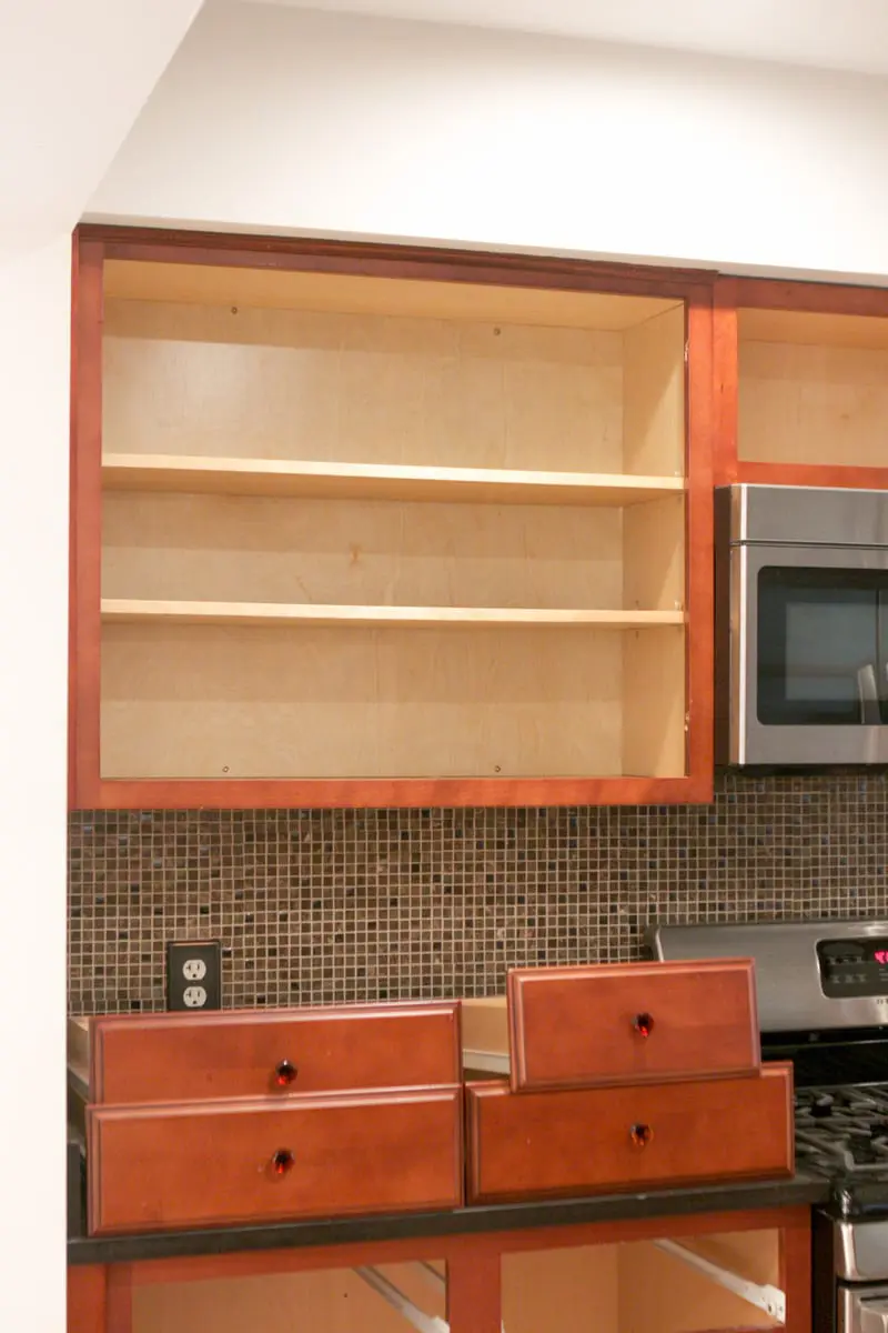 how to demo kitchen cabinets