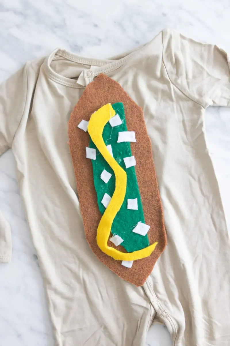 diy baby hot dog costume tutorial