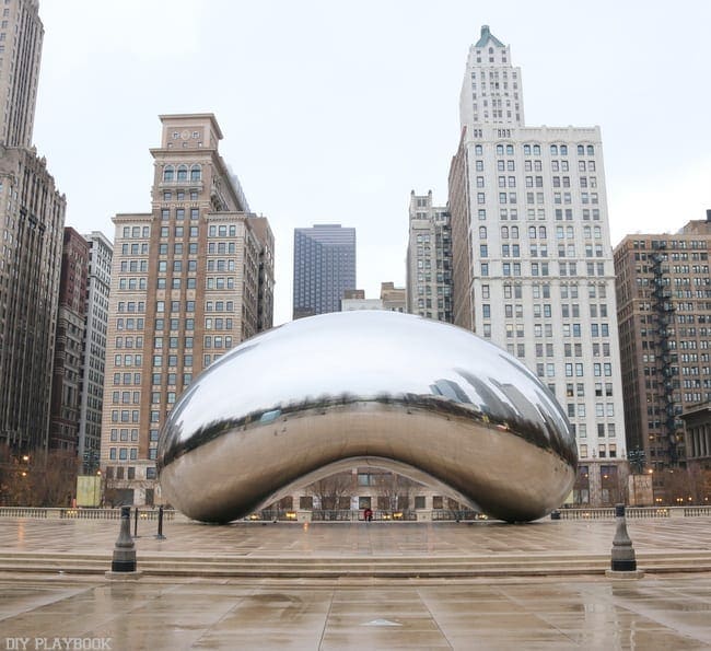 The Bean in Chicago is beautiful in the Winter time. 