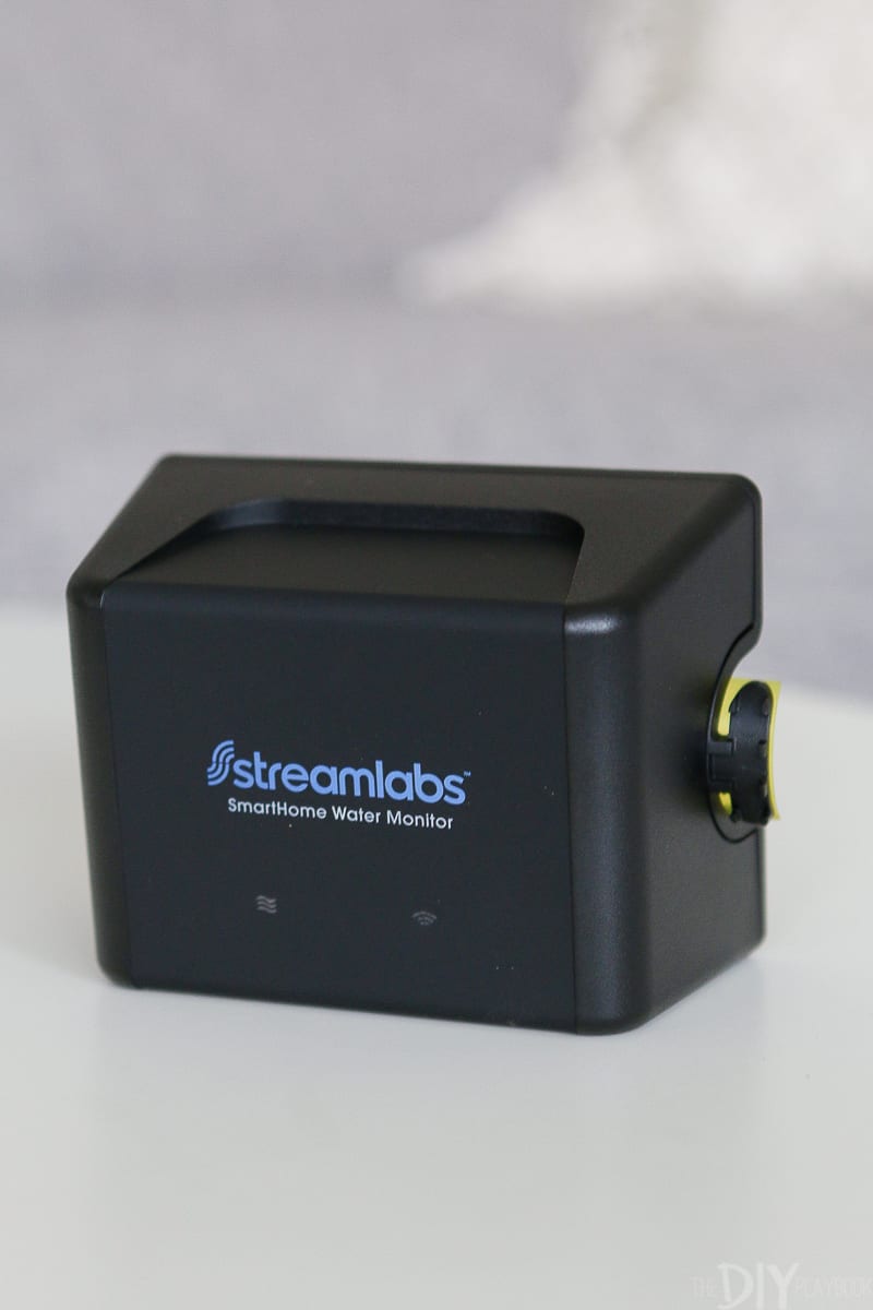 You simply attach the streamlabs smart home water monitor to your home's main water supply line