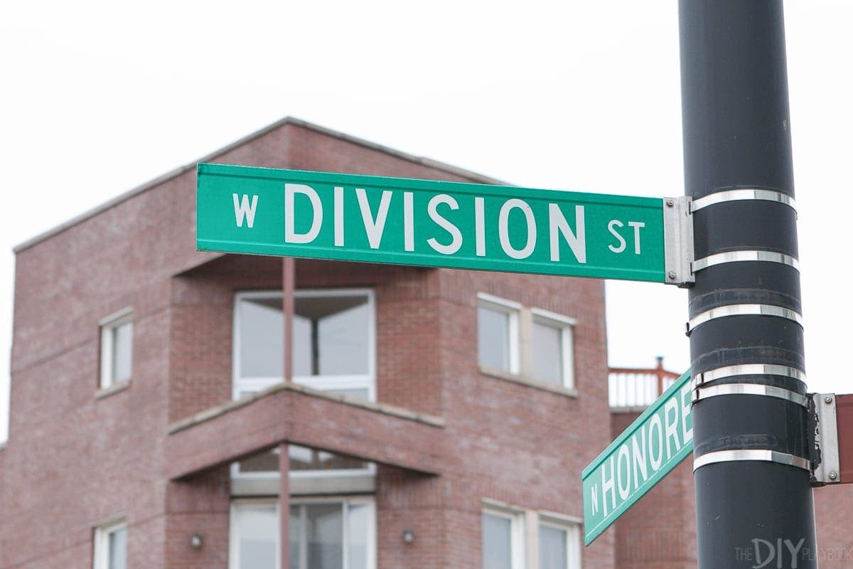 Division street in Ukrainian village is a favorite spot in the City of Chicago