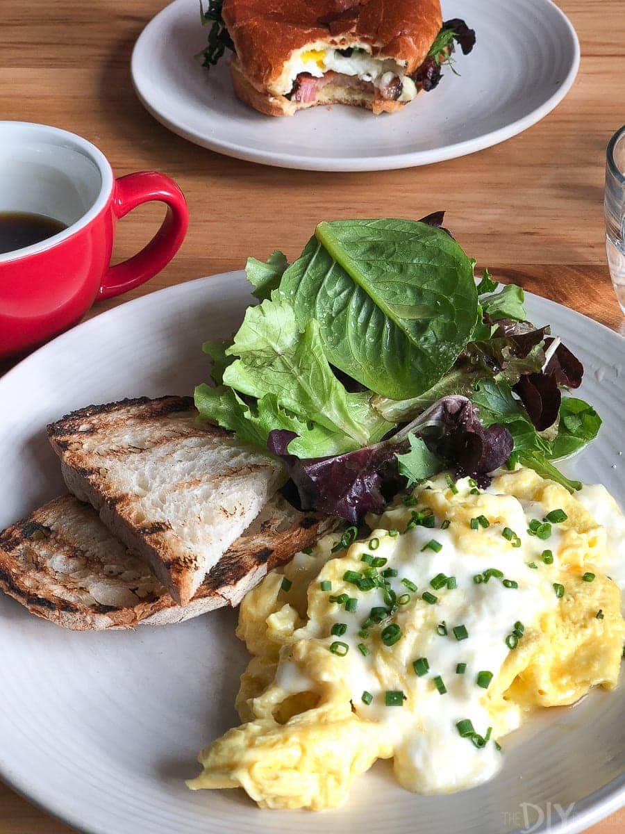 Brunch food at the Winchester in Ukrainian Village