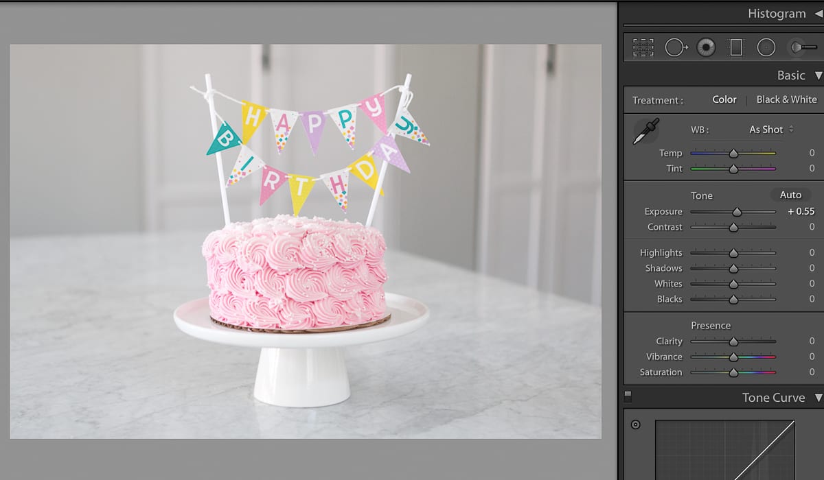 How to increase exposure to brighten photos in Lightroom