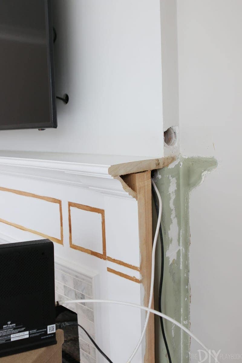 hiding cords and wires in built-ins