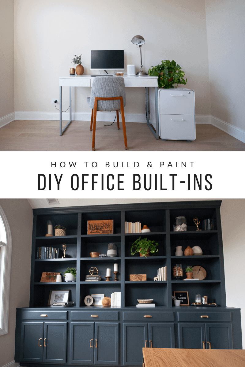 DIY office built-ins makeo