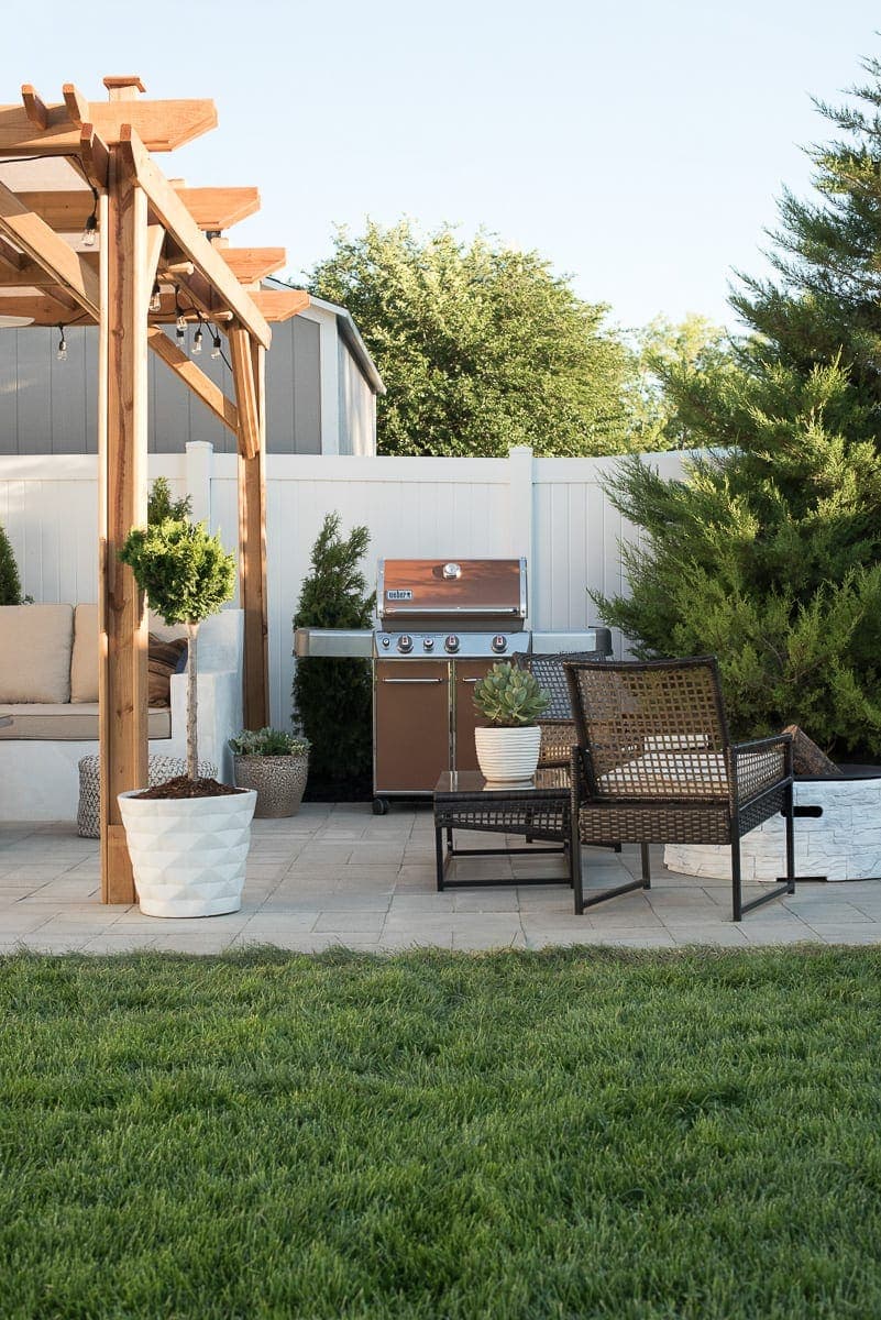 A DIY backyard space from the blog, Room for Tuesday. 