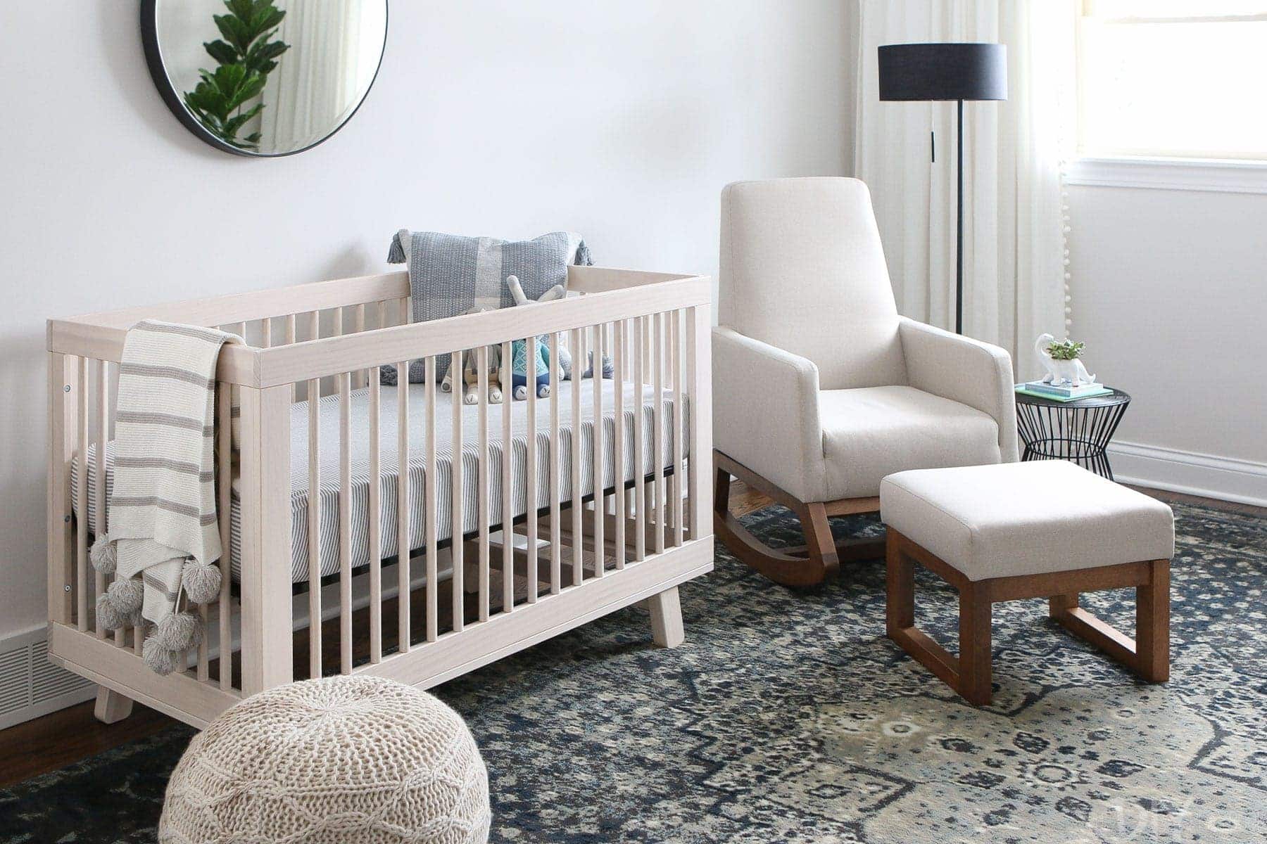 Babyletto Crib and an Amazon Rocker