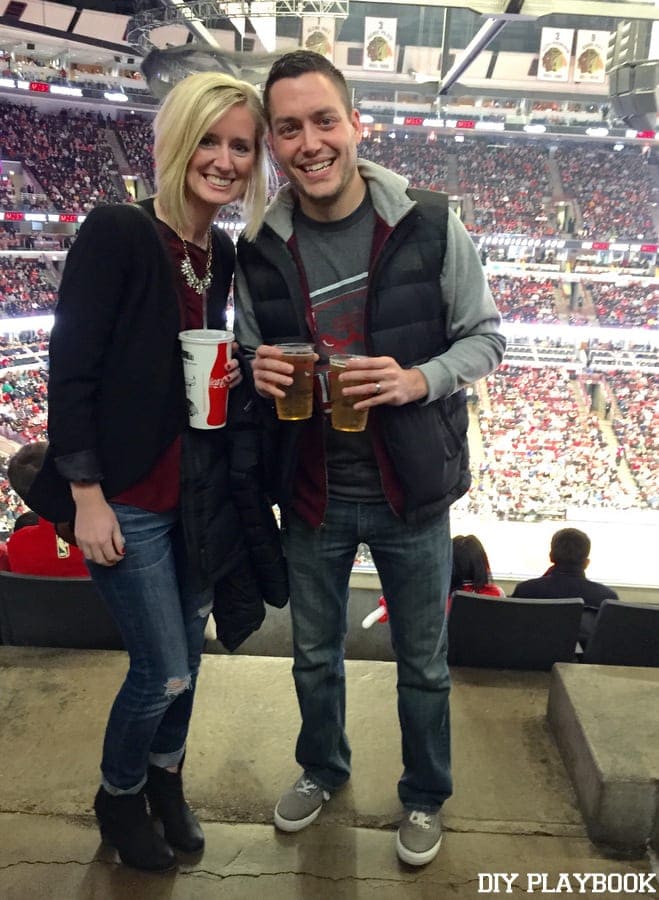 Matt-Bridget-Bulls-Game