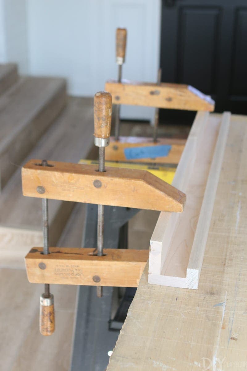 Wood Clamps until glue dries