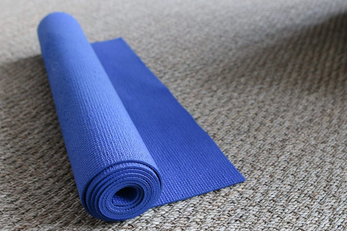 Yoga mat for at-home workout