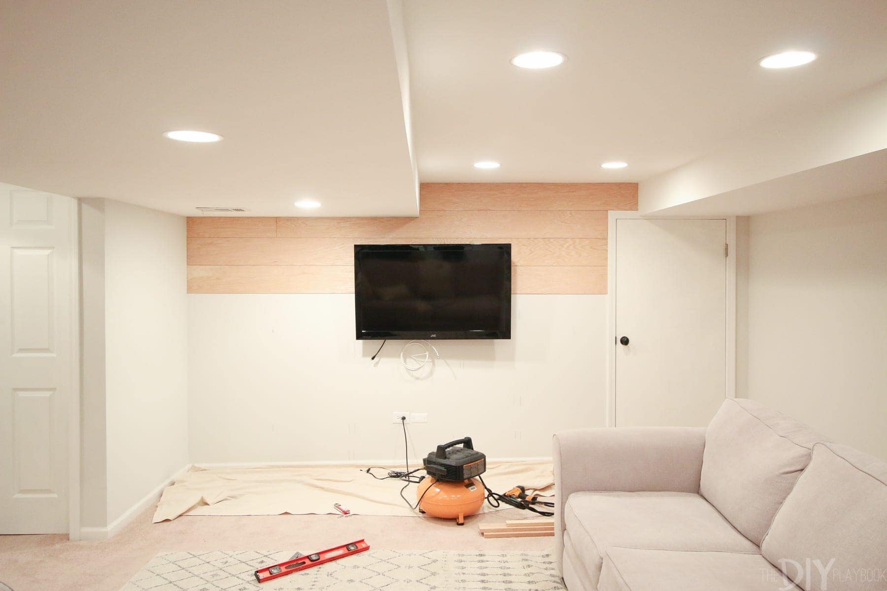 DIY shiplap wall - the process begins... | DIY Playbook