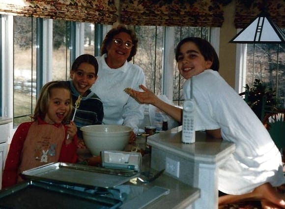 Casey's family Christmas cookie day throwback