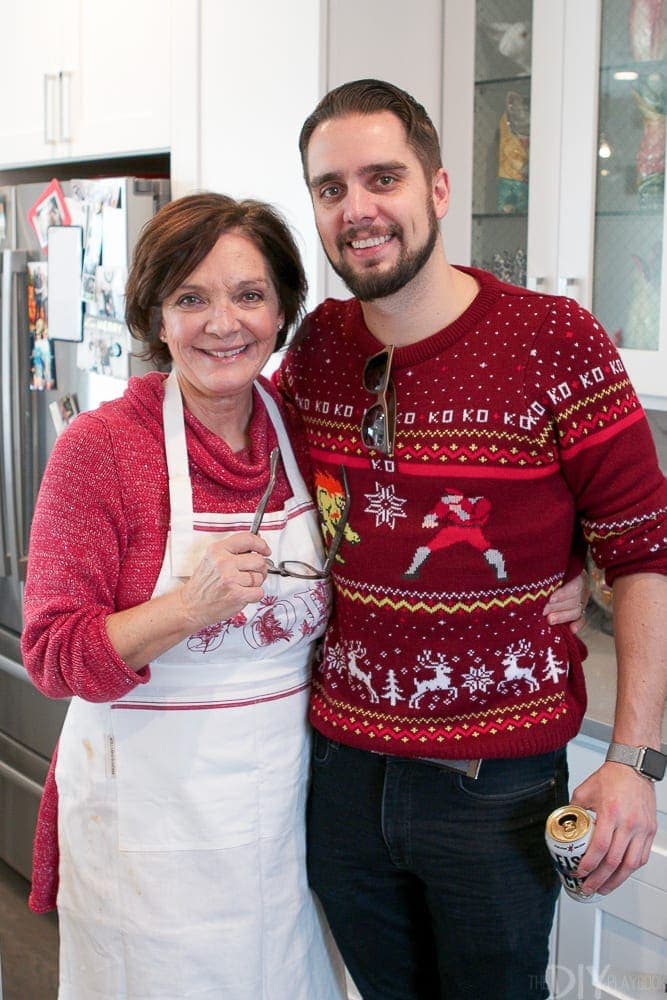 Casey's mom and brother