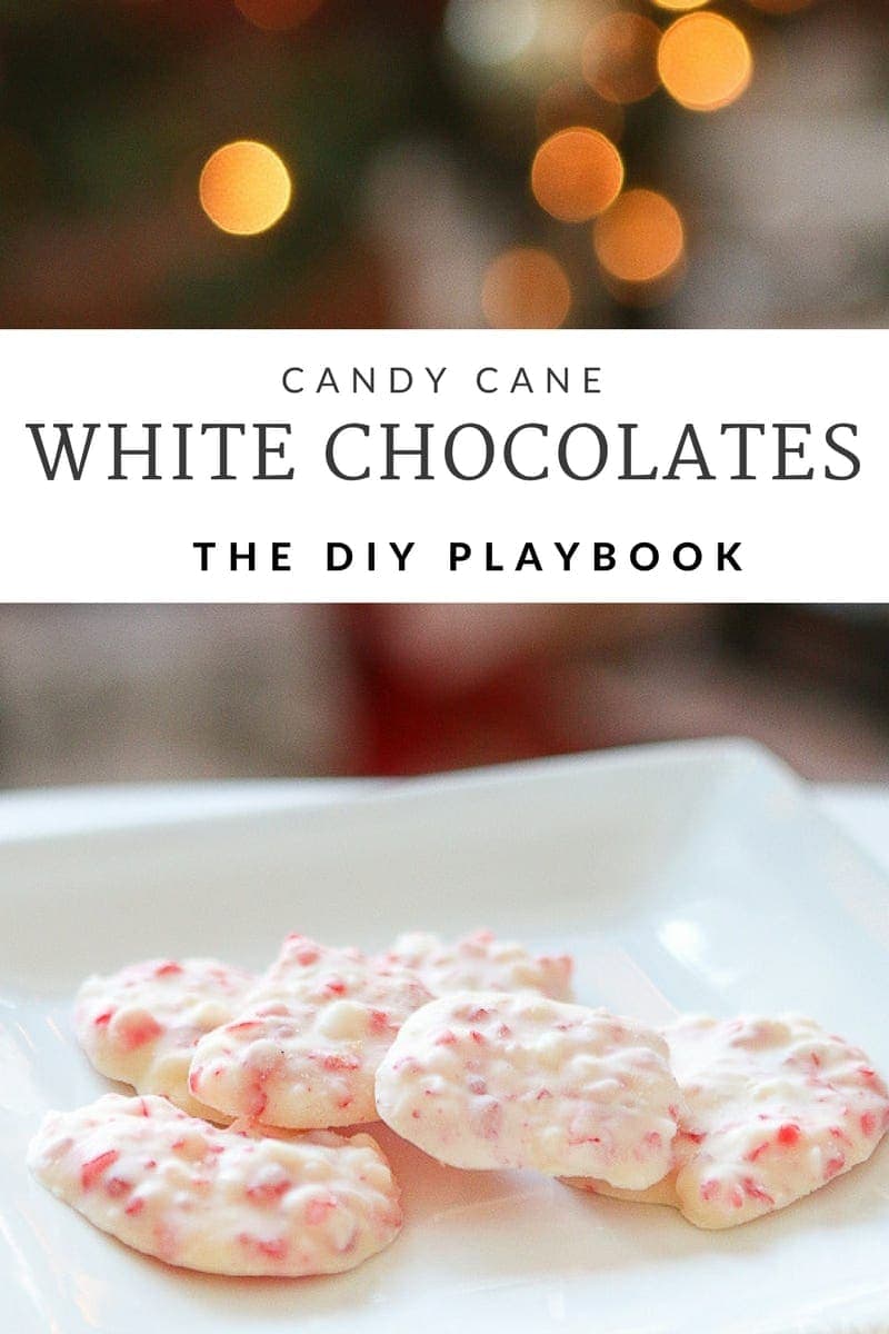 White chocolate peppermint bark